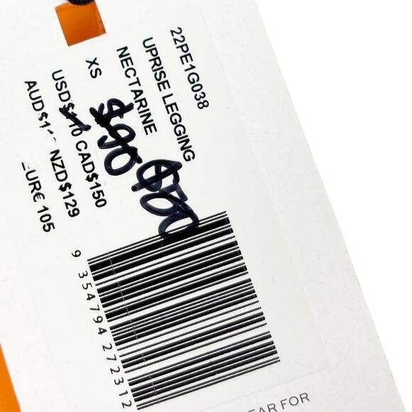 P.E Nation Uprise Legging in Nectarine SIze XS NWT Yoga Pilates Princess - Picture 7 of 12